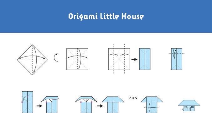 Step by step instructions how to make origami