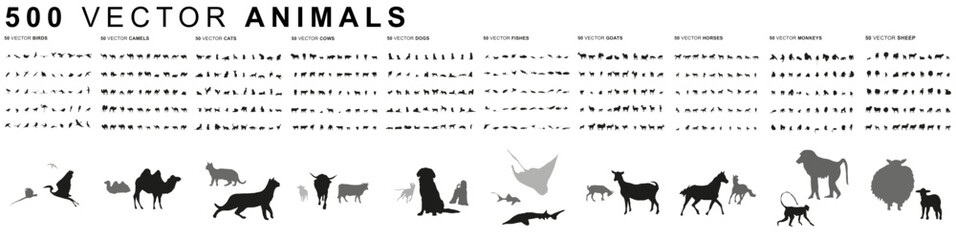 500 Animals - Vector