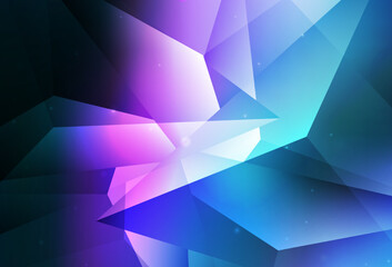 Obraz premium Dark Pink, Blue vector Abstract illustration with colored bubbles in nature style.