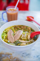 Malaysia famous food, beef noodle