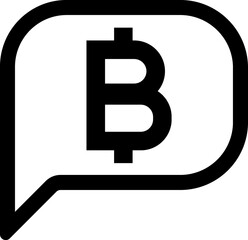 Bitcoin, cryptocurrency, mining icon