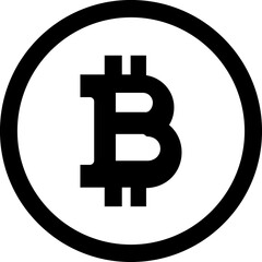 Bitcoin, cryptocurrency, mining icon