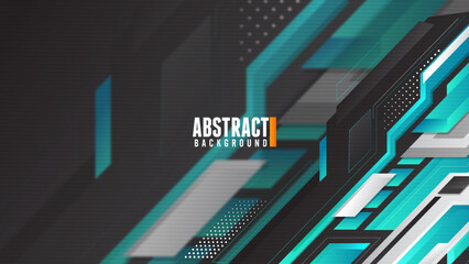 Futuristic Abstract Gaming Wallpaper Background Vector	
