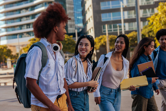 Classmates after school.