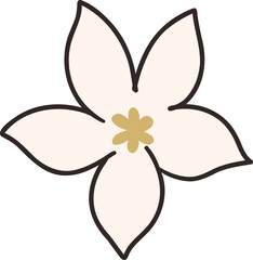 Christmas clipart illustration retro groovy hand drawn style element