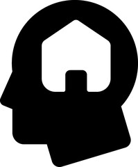 Real estate, realtor line icon