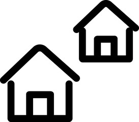 Real estate, realtor line icon