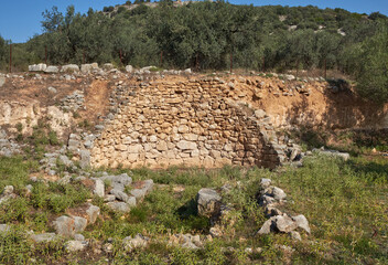 Mykenisches Rundgrab bei Arkadiko, Peloponnes, Griechenland.