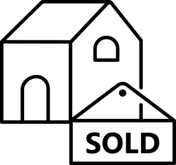 Realtor, home, house line icon