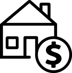 Realtor, home, house line icon