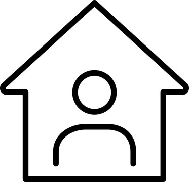 recommend clip art: Realtor, home, house line icon