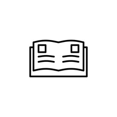 Book theme icon suitable for web, application or additional components for your project