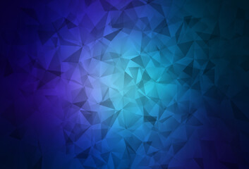 Obraz premium Dark Pink, Blue vector low poly texture.