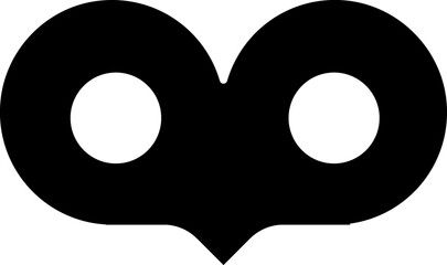 Owl black icon