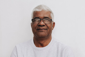 Confident senior man looking at the camera