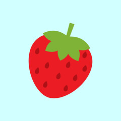 Vector illustration of fresh red strawberries