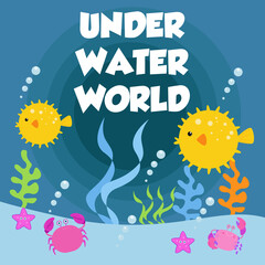 Fototapeta na wymiar under water world
