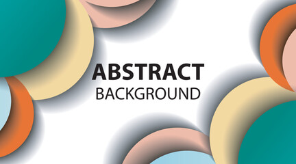 Abstract background in liquid form and circle for banner, landing page or front page