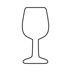 Glass vector illustration design with lines suitable for coloring