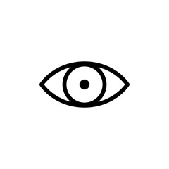 Outline eye icons. Open and closed eyes images, sleeping eye shapes with eyelash, vector supervision and searching signs, eye icon set. vision icon, see view icons, eyesight symbol, look sign