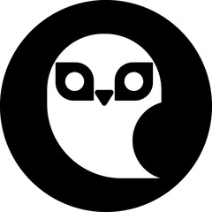 Owl black icon