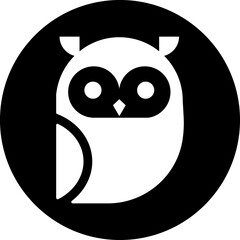 Owl black icon