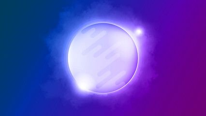 Abstract Glow Fantasy Planet