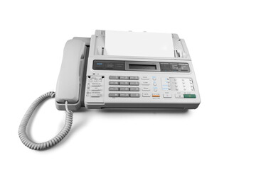 Telephone and Fax Machine - obrazy, fototapety, plakaty