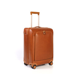 Luggage or baggage bag use for transportation travel and leisure on white isolated background