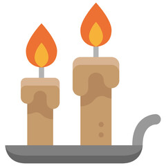 candle flat icon