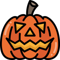 jack o lantern filled outline icon