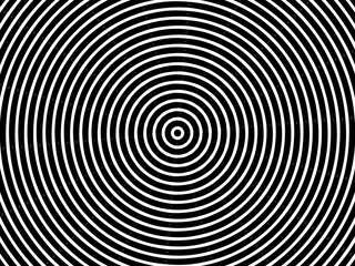 Circles, black and white spiral background