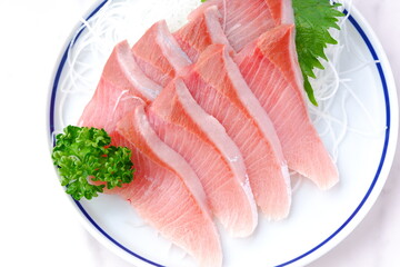 よく脂がのったブリの刺身