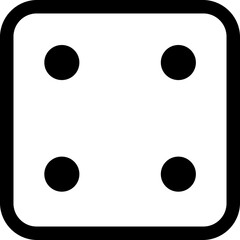 Dice line icon