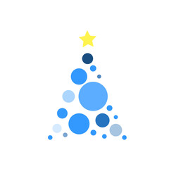 blue christmas tree