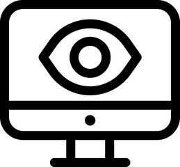Computer, monitor, screen, pc linear icon