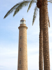 Fototapeta na wymiar Maspalomas Lighthouse in Gran Canaria