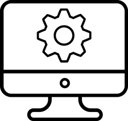 Black Computer Service Logo