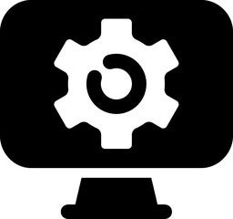 Computer Service glyph sign