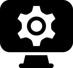 Computer Service glyph sign