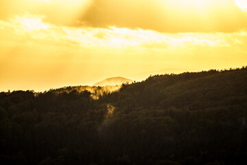 Dramatische Abendstimmung im Lausitzer Gebirge 1