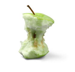 Fruit bites green apple isolated nutrition organic healthy