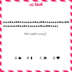 Practice Questions Worksheet for Education and IQ Test. Intelligence questions, Find next - puzzle questions