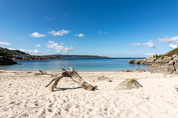 Fototapeta na wymiar Playa de Ancoradouro, en Bueu (Galicia, España)