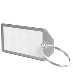 3d rendering illustration of an heavy duty key tag