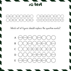 Practice Questions Worksheet for Education and IQ Test. Intelligence questions, Find next - puzzle questions