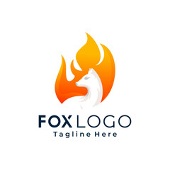 Foxes vector mascot illustration 