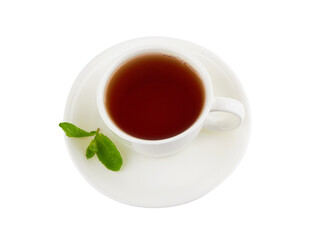 Black tea with mint
