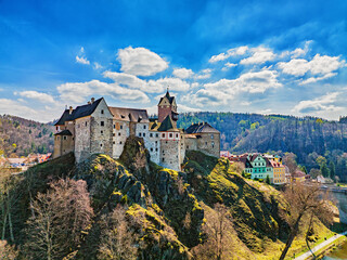 City and castle of Loket, Karlovy Vary Region (Karlsbad / Carlsbad), Czech Republic (Czechia) 