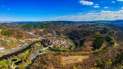 City and castle of Loket, Karlovy Vary Region (Karlsbad / Carlsbad), Czech Republic (Czechia) 
